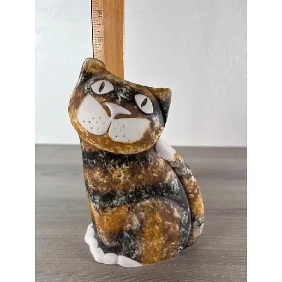 Calico CAT Ceramic Vase /‎ Figurine by Dalton Pottery Studio Scotland - Picture 7 of 8